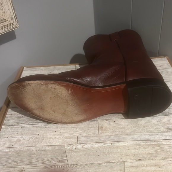 Justin 3435 Mens Classic Roper Toe Boot Black Cherry Corona Cowhide Foot… - Picture 4 of 8